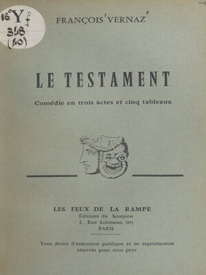 cover image of Le testament